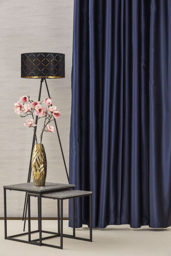 Zatemňovací Dim out Pierot dvoustranný šití na míru - Barva: antracit + středně šedá