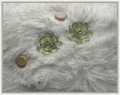  dekoracní upínač na zavěsy magnetka pár zelená