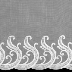 Záclona Aden s vyšívaným vzorem