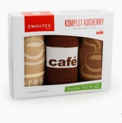 Kuchynské utěrky caffé