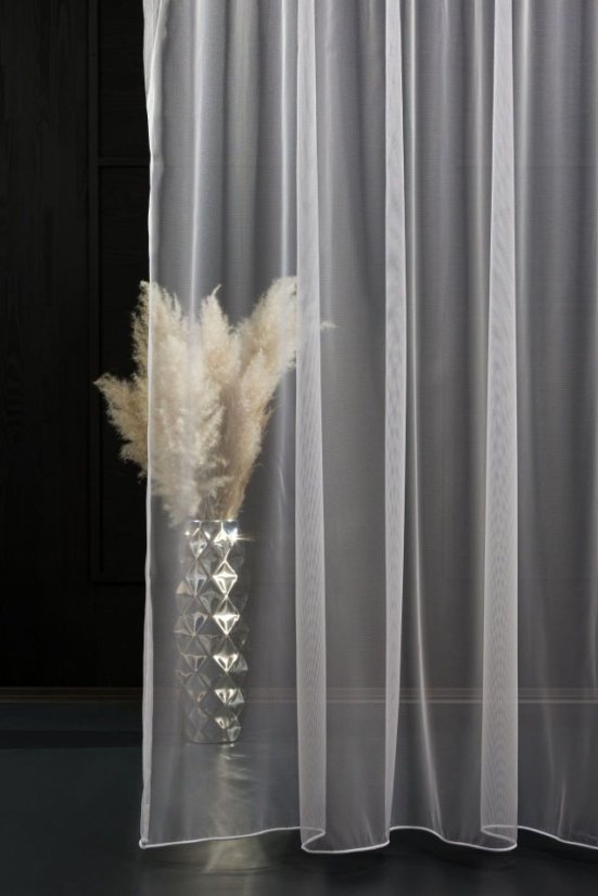 Záclona na míru organza Mira - Barva: Bílá