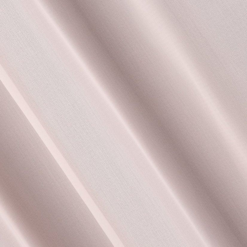 Záclona hladký krep na míru pudrová