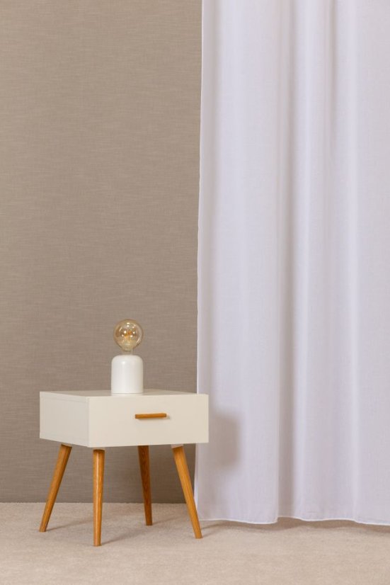 Záclona sable Primula na míru bílá