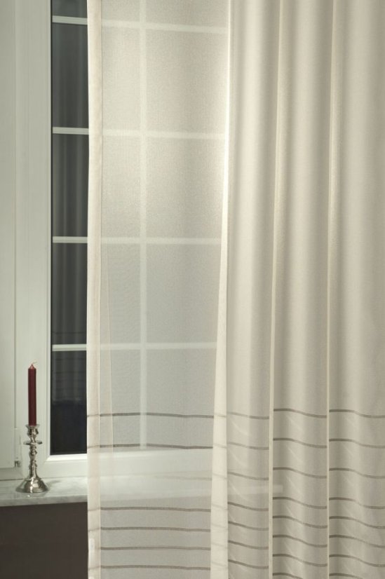 Záclona poloorganza Letizie metráž - Barva: Bílá