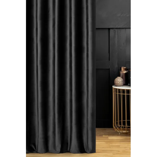 Dekorační látka samet černý