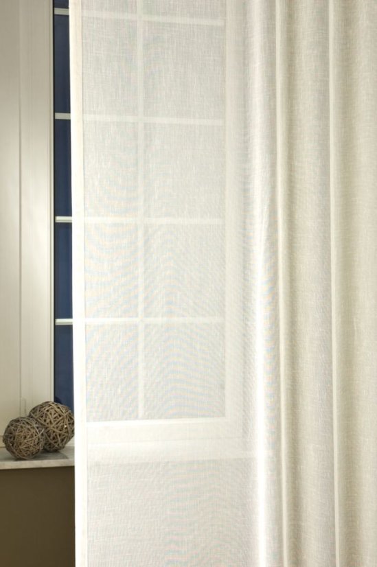 Záclona Lara metráž - Barva: Bílá