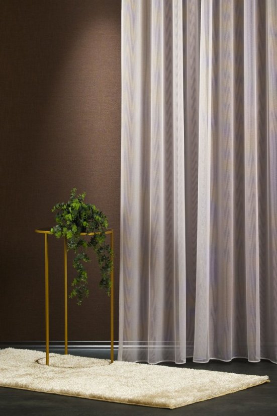 Záclona Lisa šitá na míru - Barva: Bílá