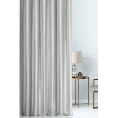 Dekorační látka samet stříbrná