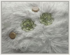  dekoracní upínač na zavěsy magnetka pár zelená