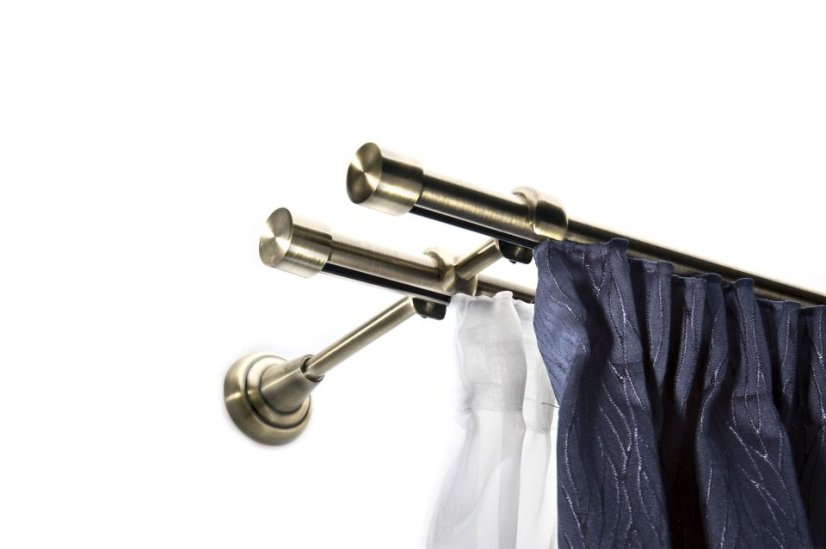 Interier Art držák 19mm Klasik dvojitý - Barva: antik