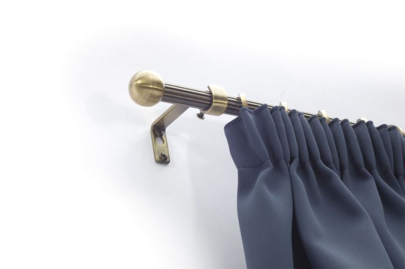 16mm držák jednoduchý ohnutý /pár/ - Barva: antik