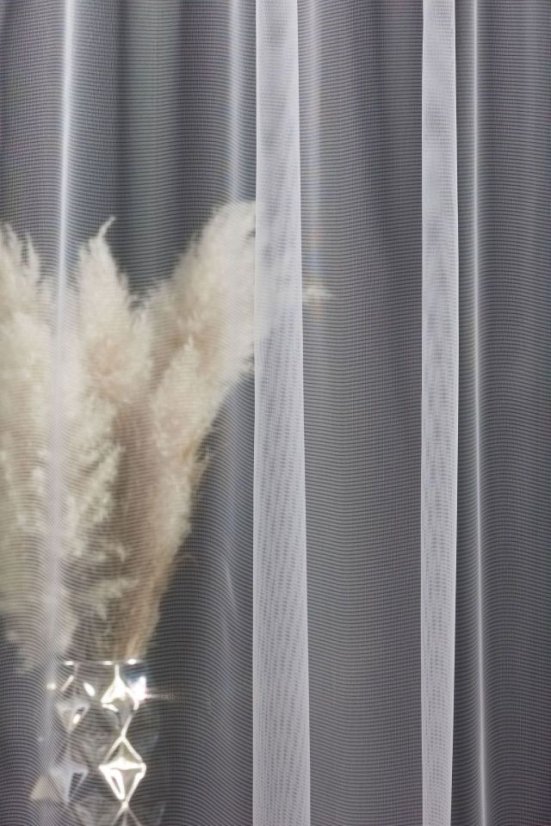 Záclona na míru organza Mira - Barva: Bílá