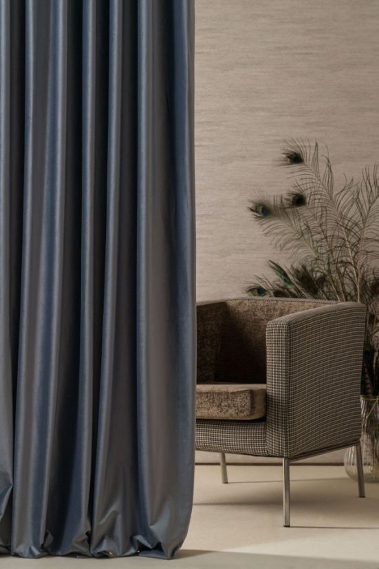 Dekorační závěs  Velluto - Barva: Šedá