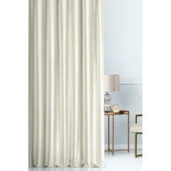 Dekorační látka samet jasná krémová