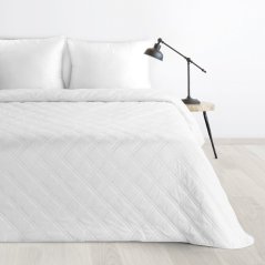 Přehoz na postel Luiz prošívaný barva bílá