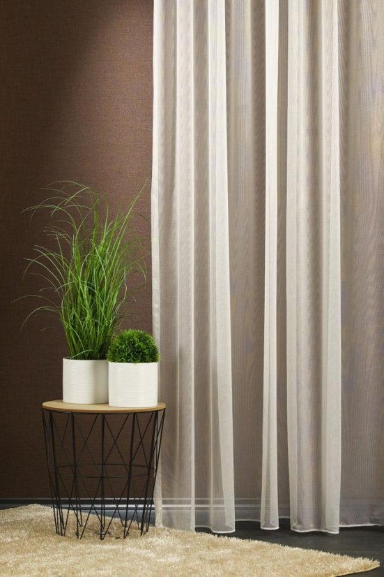 Záclona Lisa šitá na míru - Barva: Bílá