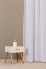 Záclona sable Primula na míru bílá