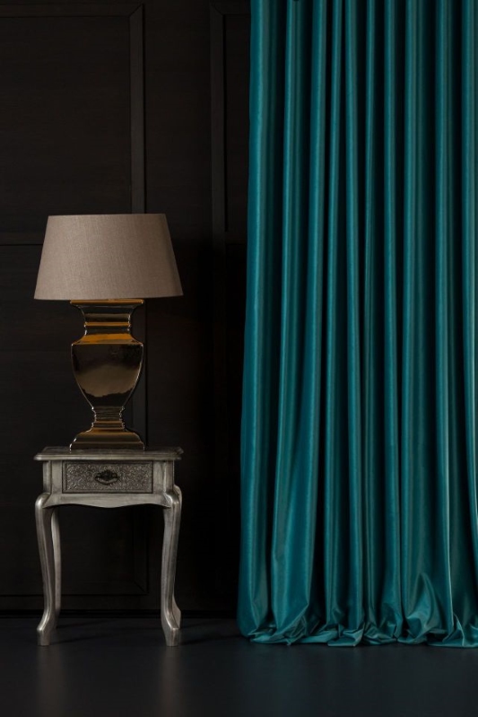 Dekorační látka Velluto metráž - Barva: indigo