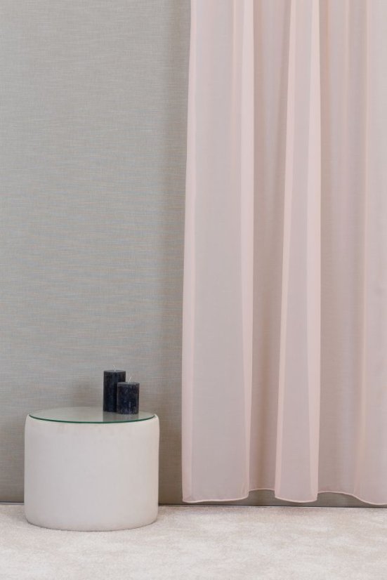 Záclona metráž Charlotte - Barva: růže