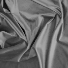 Dekorační látka samet ocelová