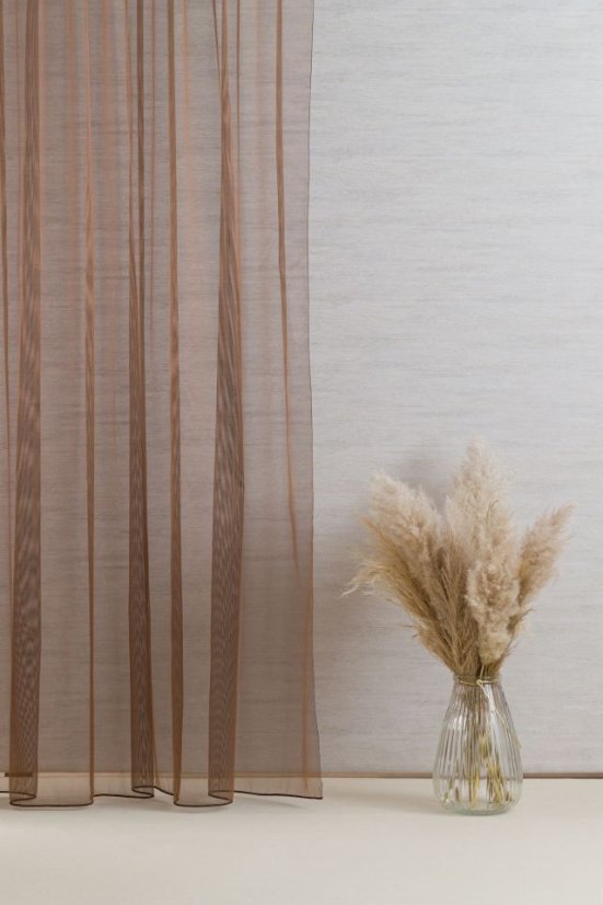 Záclona na míru organza Mira metráž - Barva: fialová