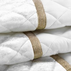 Přehoz Kristin bílý  detail