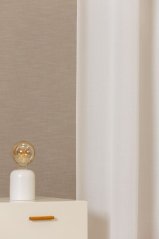 Záclona sable Primula na míru slonova kost