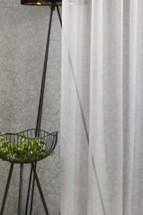 Záclona Lisa metráž stříbrná