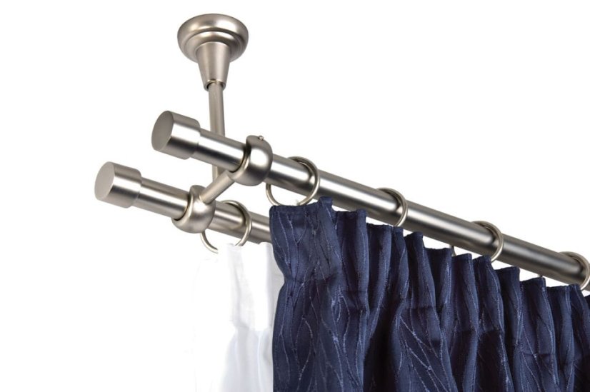 Držák stropní 19mm mat chrom