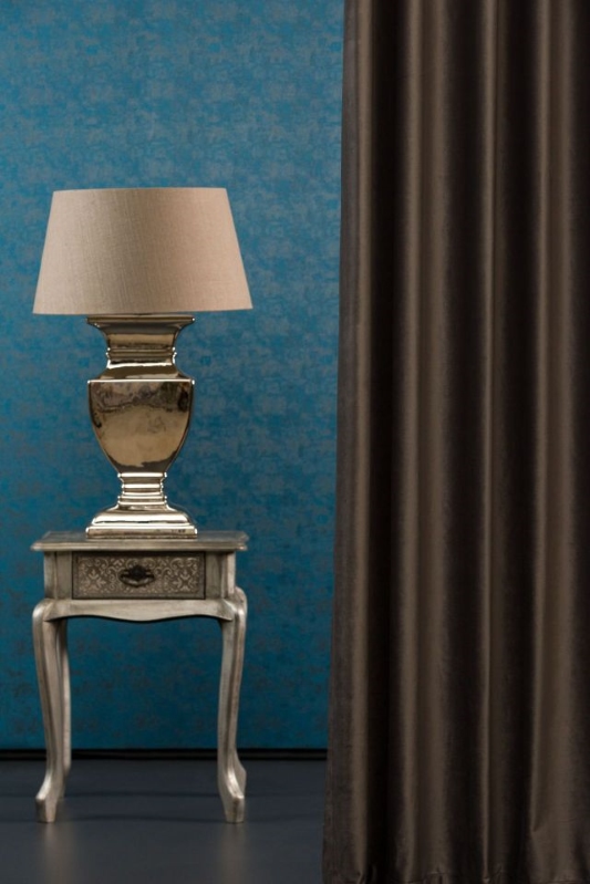 Dekorační látka Velluto metráž - Barva: indigo