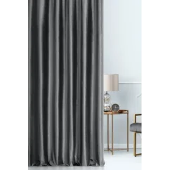 Dekorační látka samet grafitový