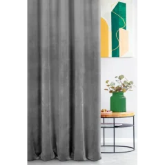 Dekorační látka samet ocelová