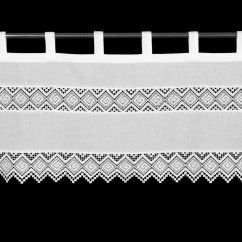  Kratká záclonka etamina s poutky