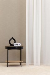 Záclona přírodního lněného vzhledu Magda na míru