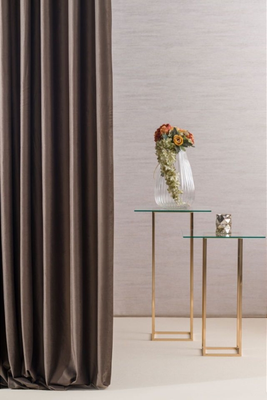 Dekorační látka Velluto metráž - Barva: indigo