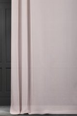 Záclona hladký krep na míru pudrová