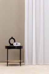 Záclona přírodního lněného vzhledu Magda na míru