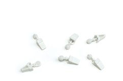 Žabky  plastové k plasovým kolejnicím 10ks