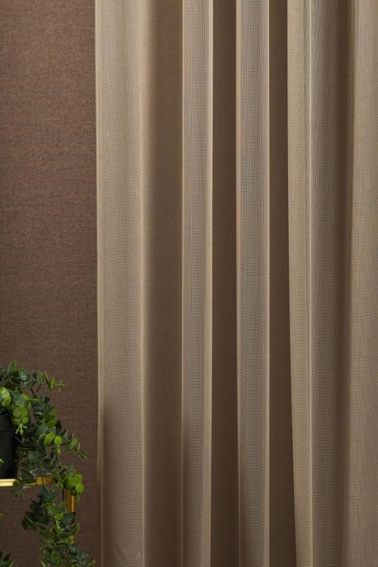 Záclona Lisa metráž caffé