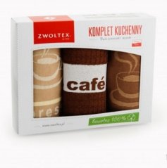 Kuchynské utěrky caffé