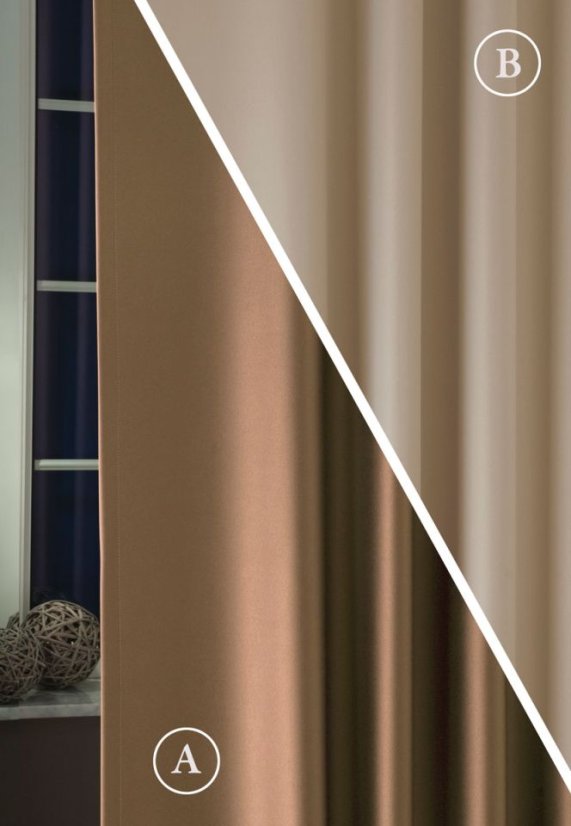 Zatemňovací Dim out Pierot dvoustranný - Barva: nugát + capuccino