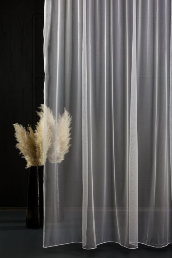 Záclona organza Mira metráž - Barva: přírodní krémová