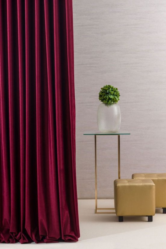 Dekorační látka Velluto metráž - Barva: indigo