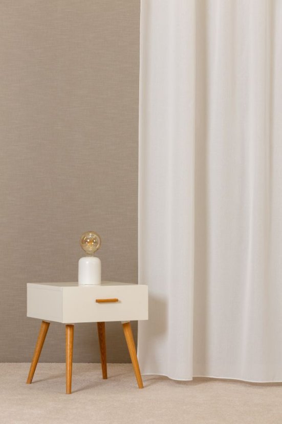 Záclona sable Primula na míru slonova kost