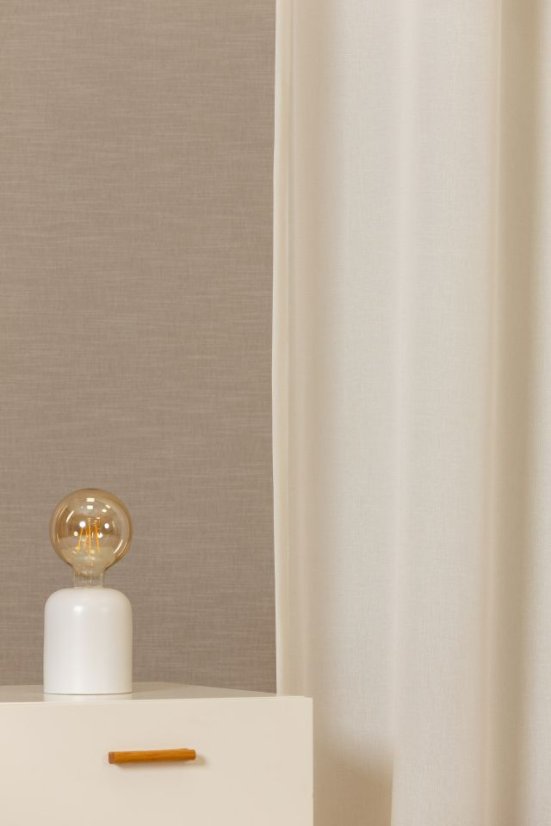 Záclona sable Primula na míru přírodní krémová