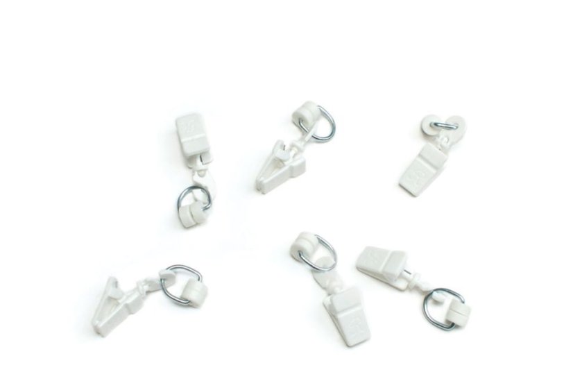 Žabky plasové  k I profilu 20ks - Barva: Bílá