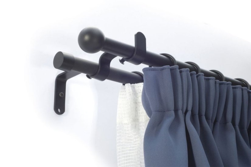 16mm držák dvojitý ohnutý - Barva: antik