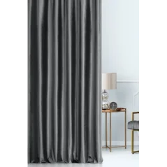 Dekorační látka samet grafitový