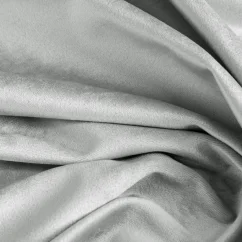 Dekorační látka samet stříbrná