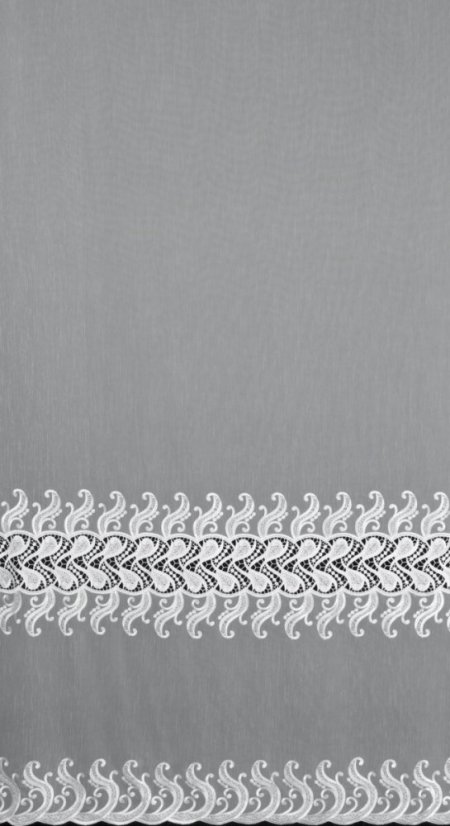 Záclona Aden s vyšívaným vzorem - Výška: 280cm